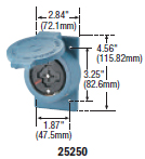 25250 - Receptacles Locking Devices 30 / 40 Amp image