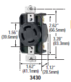 3430 - Receptacles Locking Devices 30 / 40 Amp image