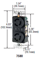 7580 - Receptacles Locking Devices 10 Amp image