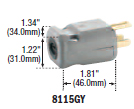 8115GY - Plugs Straight Blade Plugs - Connectors 15 / 20 Amp image