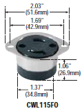 CWL115FO - Connectors Locking Devices 15 / 20 Amp (76 - 100) image