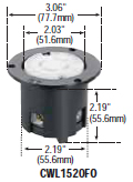 CWL1520FO - Connectors Locking Devices 15 / 20 Amp (101 - 125) image