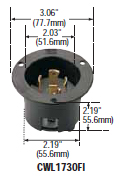 CWL1730FI - Inlets Locking Devices 30 / 40 Amp image