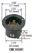 CWL1830FI - Inlets Locking Devices 30 / 40 Amp image