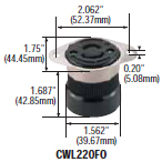 CWL220FO - Connectors Locking Devices 15 / 20 Amp (101 - 125) image