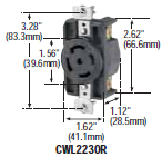 CWL2230R - Receptacles Locking Devices 30 / 40 Amp (51 - 60) image