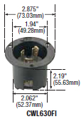 CWL630FI - Inlets Locking Devices 30 / 40 Amp image