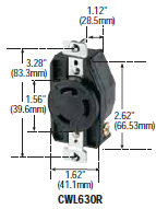 CWL630R - Receptacles Locking Devices 30 / 40 Amp (51 - 60) image