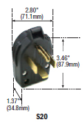 S20-SP - Cap / Lid Straight Blade Plugs - Connectors 50 / 60 Amp image