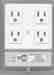 SYC-4GTP - Plug-in Wall Mount (Power Strips) Surge Protection (TVSS) image