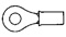 2-35109-1 - Ring Tongue (Eyelet Style) Terminal Solderless Terminals 12-10 AWG (51 - 64) image