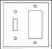 5153A - Combo - 2 gang Wall Plates, Commercial image