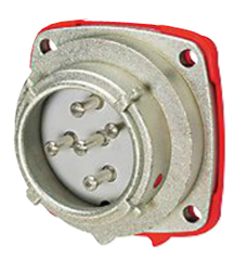 Meltric PN 20 Amp  (15A [600V]) Compact Standard Duty Series Metal Inlet (male) photo