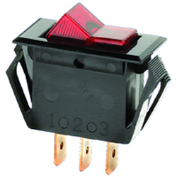 54-054 - Nylon Illuminated Rocker, Single Pole switch image