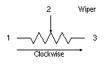 Potentiometer - 2.3 Watt, 7/8" round case, 1/4" dia. shaft, 5 turn, precision wirewound Dimensional Drawings