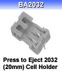 BA2032 -  2032 20mm Cell Battery Holder