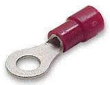 TMEV1.25-3.5 - 22-16 Wire Red Vinyl Ring Soderless terminals, 6 Stud Size